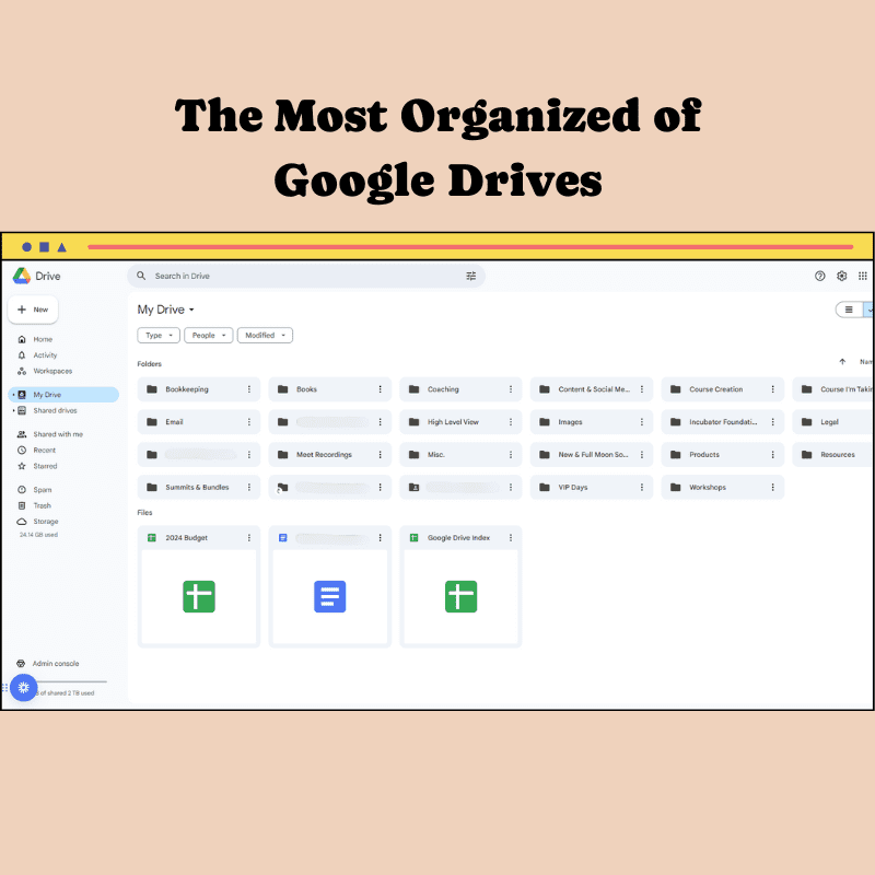 Organized Google Drive